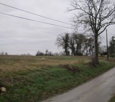 Vue de loin de la route