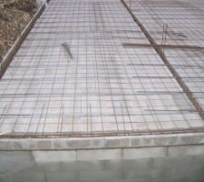 Préparation pour coulage de la dalle