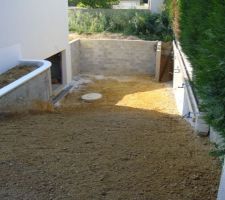 Terrassment de la descente du sous-sol