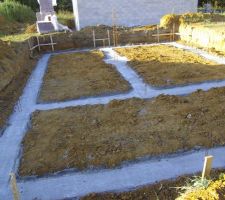 D&eacute;but des fondations