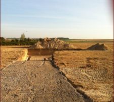 Accès au chantier en cours de réalisation