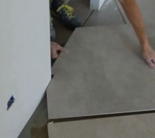 Pose du carrelage