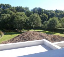 Vue des chambres sur le jardin....futur