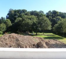 Vue de terrasse étage sur le jardin ...futur