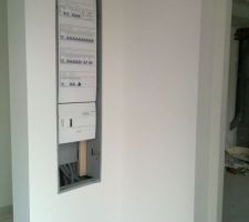 Peinture de l'entrée terminée