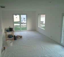 Peinture séjour terminée (dur dur !!)