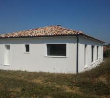 Enduit Gratt&eacute; avec Tableaux en relief taloch&eacute;s