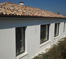 Enduit Gratt&eacute; avec Tableaux en relief taloch&eacute;s