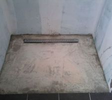 Dalle douche à l'italienne