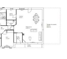 Notre plan en complet 
Dessiné par NOUS !
Permis déposé 
SUD   Entrée terrain en bas 

Vous en pensez quoi ?? vos avis ?