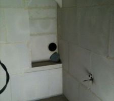 Doublage des murs de la cave en siporex