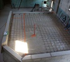 Cr&eacute;ation de l'estrade de la cuisine