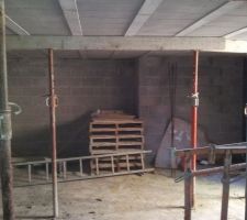 Sous-sol encore étayé