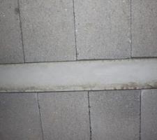 Sous-sol - l'alignement  laisse à désirer