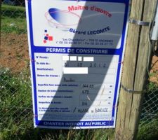 Panneau du permis de construire !