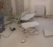 Destruction de la chape