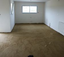 Dalles avant carrelage et isolation