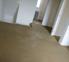 Dalles avant carrelage et isolation