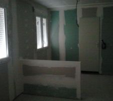 Placo fini !!!!! Vue de la chambre parentale