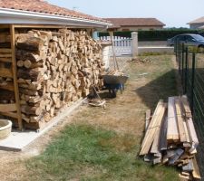 Stock de bois pour l'hiver