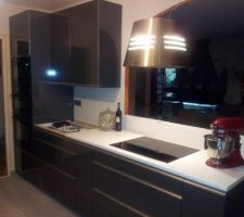 En attendant les plans de travail zone de cuisson