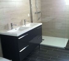 Salle de bain terminée le 14 septembre !
