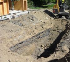 Emplacement de la citerne de 4300 litres