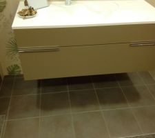 Carrelage du sol de la salle de bain