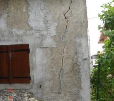 La fissure avnt construction de mur