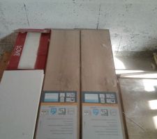 Le futur parquet de la chambre/bureau RDC