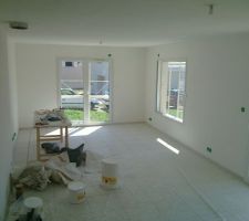 Peinture séjour terminée