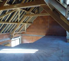 Mezzanine avant échauffaudage