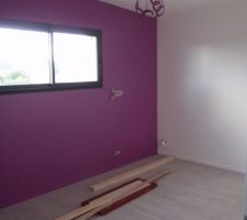 Etage : parquet stratifié