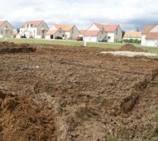 Fondation terminée on se rend pas encore compte de la superficie!!!!