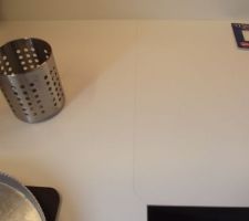 Jonction plan de travail