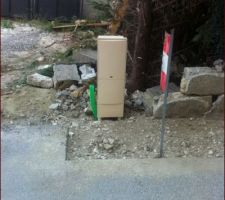 Compteur EDF installé    gaine FT