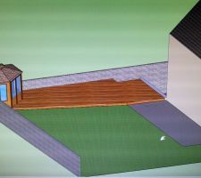 Plan 3D de réalisation du gazebos   terrasse composite (sketchup)