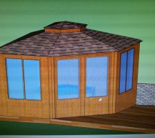 Plan 3D de réalisation du gazebos (sketchup)