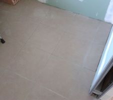 Carrelage de la sdb.