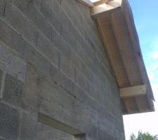 Réalisation des débords de toit (50cm)