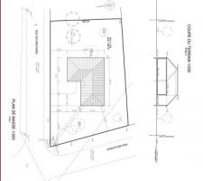 Plan de masse et coupe du terrain