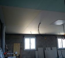 Fin du plafond de l'étage