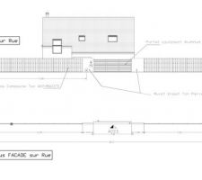 Une vue de mon projet de cloture