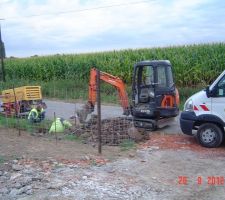 Installation du compteur d'eau