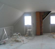 Vue des deux chambres pignon droit
