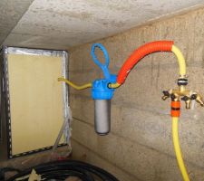 Montage de filtre et circuit de distribution.

Pour l'instant: arrosage jardin