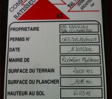 Panneau constructeur