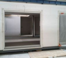 La facade sud du rdc de la maison (à l'usine)