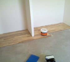 Parquet en cours (chambre sud)