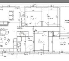 Le dessin de notre maison ,après l'avoir modulé de plusieurs façon voilà le résultat.....